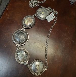 Chicos Medallion Chain Belt